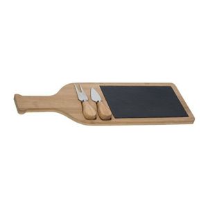 Cheese cutting board set with slate plate Calais