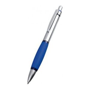 Metal pen with a  rubber grip