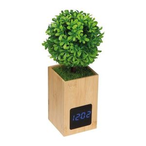 Bamboo desk clock