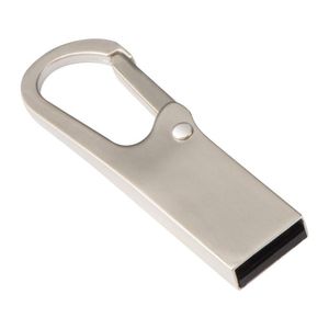 Metal USB stick with carabiner - 4GB