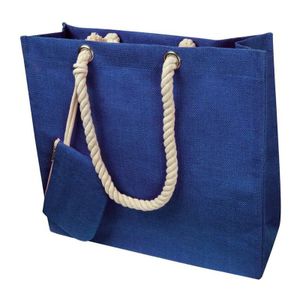 Jute bag with drawstring