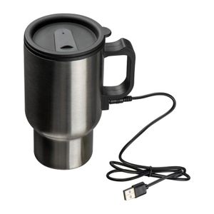 Stainless steel mug with USB Heatfunction