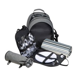 Picnic backpack for 4 Persons including also a picnic blanket