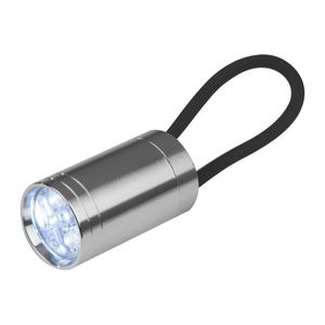 Flashlight with silicone band