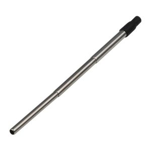 Extendable metal straw with cleaning brush