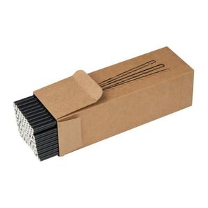 Set of 100 drink straws made of paper