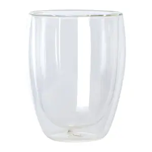 Set of 2 double-walled capuccino cups; 2 x 350 ml