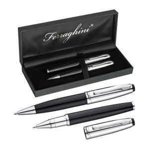Ferraghini writing set with a ball pen and a roll